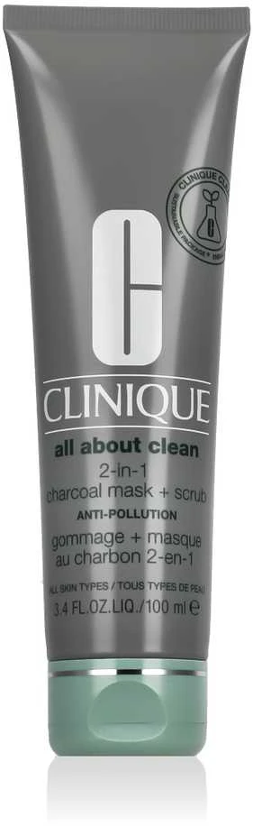 Clinique All About Clean 2 viename anglies kaukė + šveitimo veido kaukė