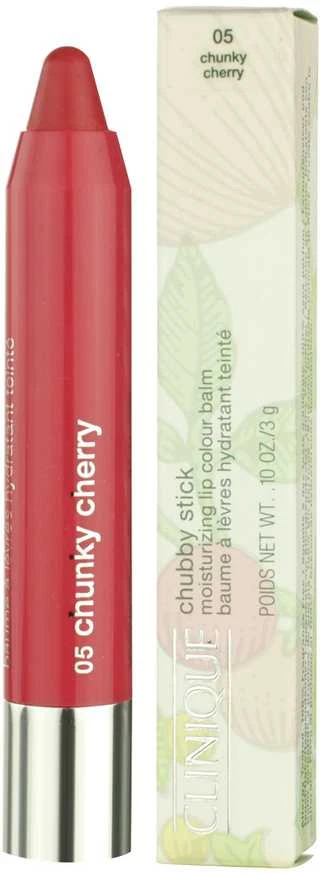 „Clinique Chubby Stick“ drėkinamasis lūpų dažų balzamas „05 Chunky Cherry“, 3 g