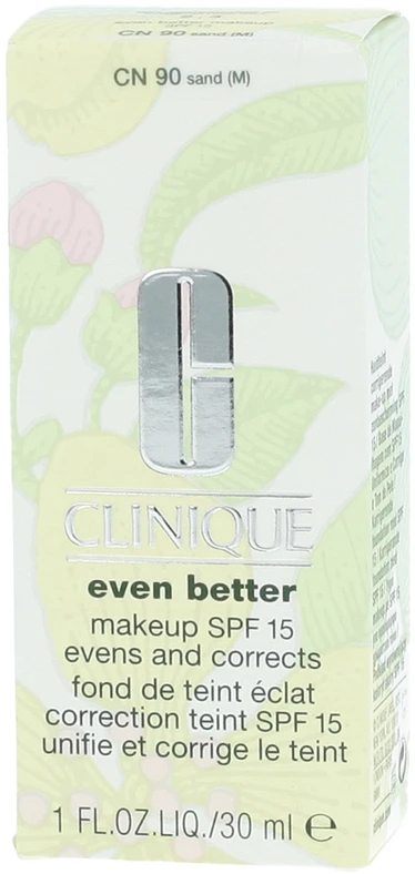 Odos atspalvį koreguojantis makiažo pagrindas Clinique Even Better™ Makeup su SPF15, 30 ml | spalva: CN 90 Sand