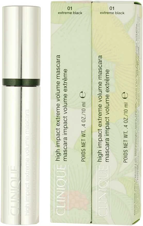 Apimties suteikiantis juodas blakstienų tušas Clinique High Impact Extreme Volume, 01 Extreme Black, 10 ml