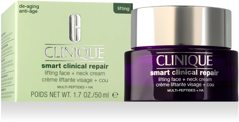 Clinique Smart Clinical Repair Lifting Face Neck Kreminis stangrinantis kremas veidui ir kaklui, 50 ml