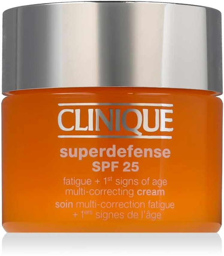 „Clinique Superdefense Broad Spectrum SPF25“ daugiafunkcis korekcinis kremas nuo nuovargio ir pirmųjų amžiaus požymių, 50 ml