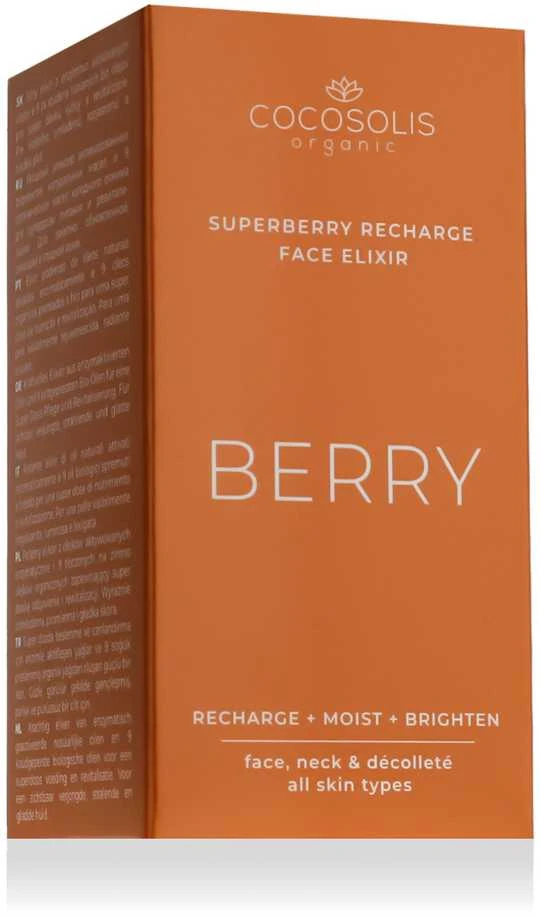 Cocosolis Berry Superberry Recharge Face Eliksyras veido serumas, 50 ml