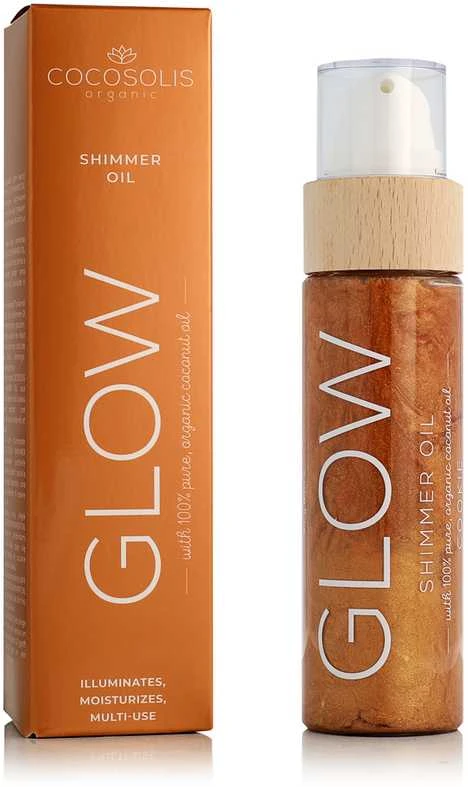 Cocosolis GLOW natūralus žėrintis kūno aliejus, 110 ml.