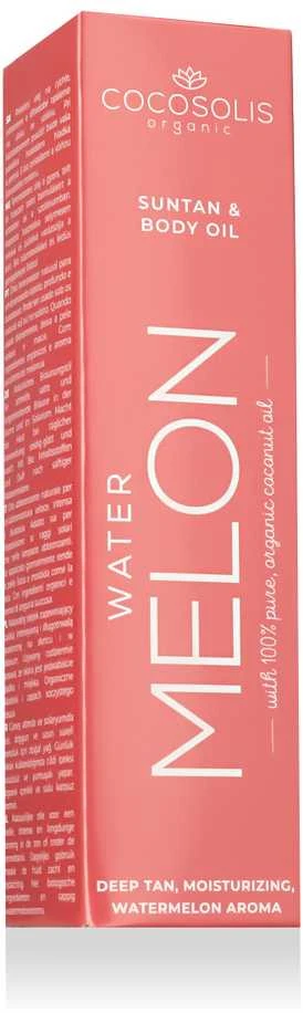 Cocosolis Sun & Tan Body Oil Watermelon įdegio ir kūno aliejus, 100 ml