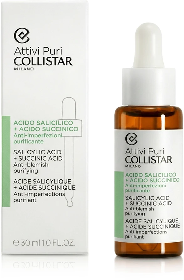 Collistar Attivi Puri salicilo gintaro lašai 30ml