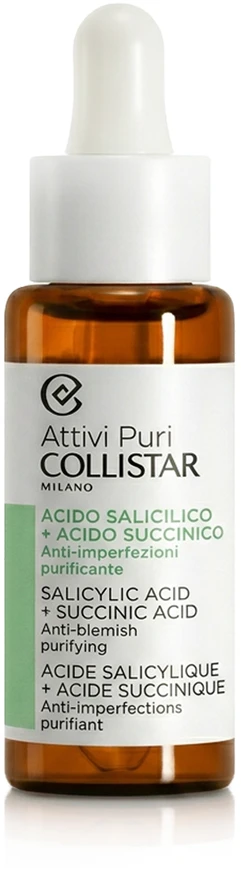 Collistar Attivi Puri salicilo gintaro lašai 30ml