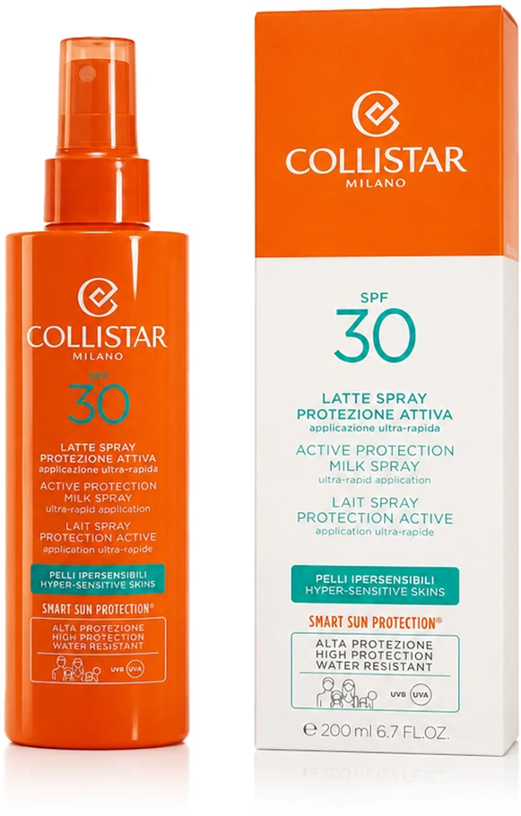 Collistar Active Protection Milk Purškiklis SPF30, 200 ml