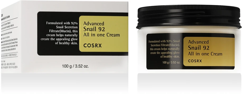 Cosrx Advanced Snail 92 All In One Veido kremas su sraigių mucinu, 100 g