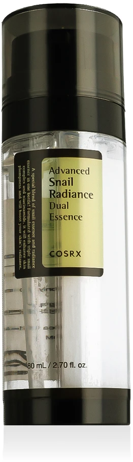 Cosrx Advanced Snail Radiance Dual Essence veido esencija su sraigių mucinu, 80 ml