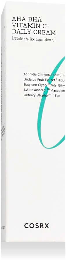 Cosrx Refresh AHA BHA Vitamin C Daily Cream Skaistinantis veido kremas, 50 ml