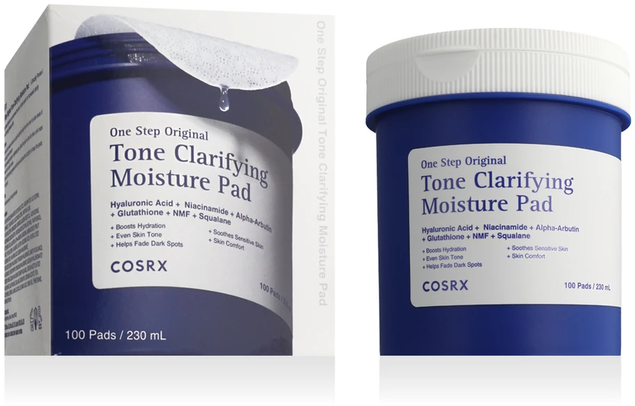 COSRX One Step Original Tone Gaivinantis Moisture Pad giliai drėkinantys ir tonizuojantys veido padeliai, 100 vnt.