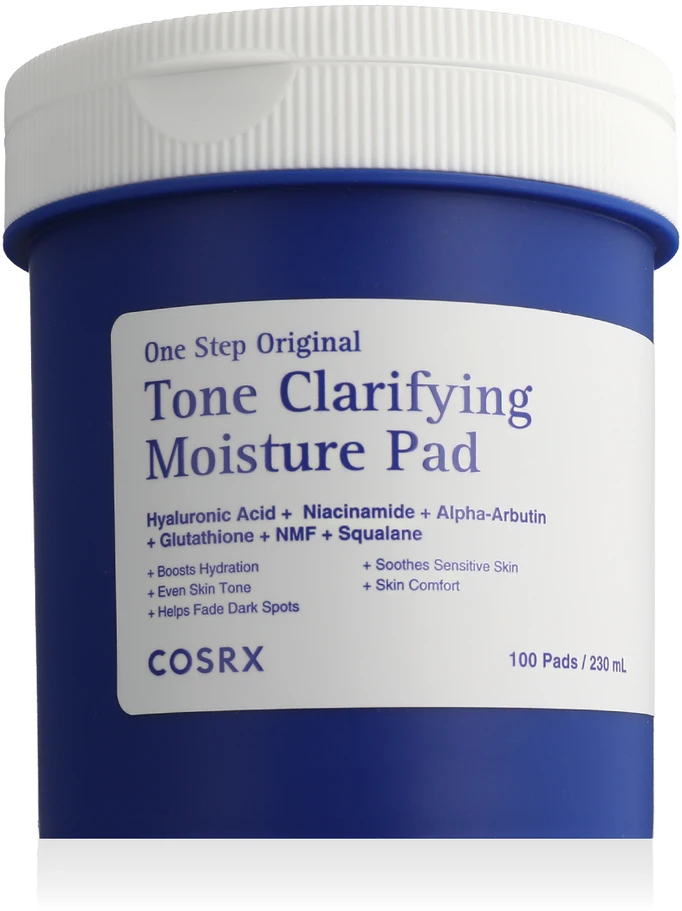 COSRX One Step Original Tone Gaivinantis Moisture Pad giliai drėkinantys ir tonizuojantys veido padeliai, 100 vnt.