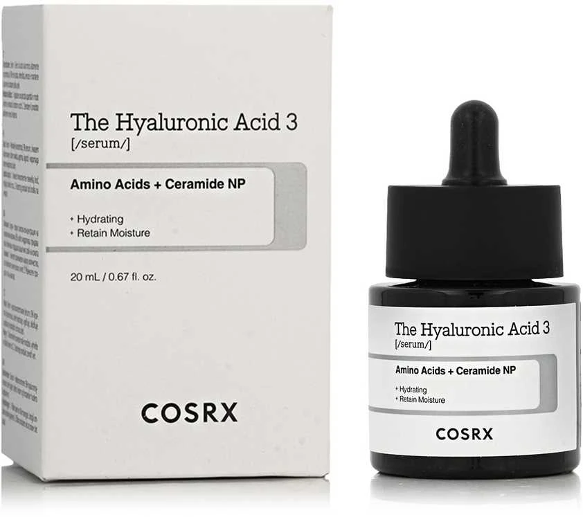 COSRX The Hyaluronic Acid 3 Serum Intensyviai drėkinantis serumas su 3% hialurono rūgštimi, 20 ml