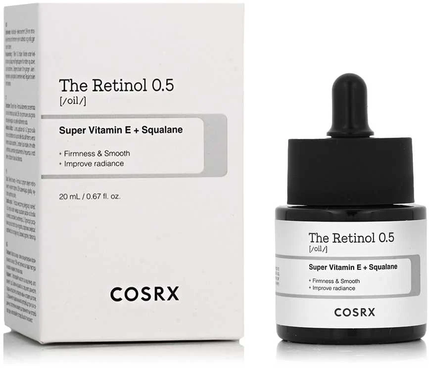 Cosrx Retinol 0.5 aliejus su pakuote
