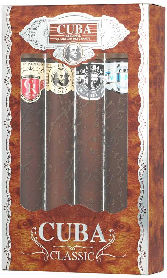 Cuba Classic EDT rinkinys vyrams (EDT 35ml Yelow + EDT 35ml Mėlyna + EDT 35ml Raudona + EDT 35ml Oranžinis)