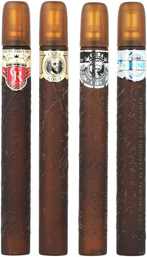 Cuba Classic EDT rinkinys vyrams (EDT 35ml Yelow + EDT 35ml Mėlyna + EDT 35ml Raudona + EDT 35ml Oranžinis)