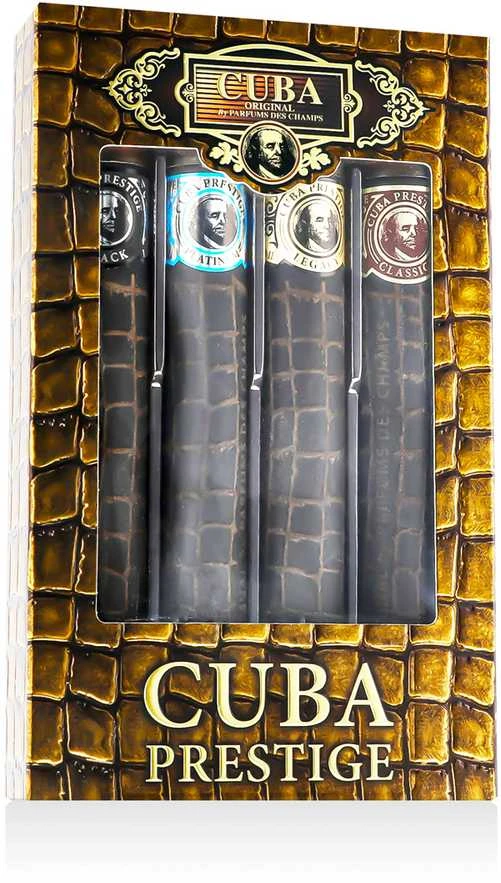 Cuba Prestige EDT rinkinys vyrams (EDT 35 ml + EDT Prestige Juodas 35 ml + EDT Prestige Platinum 35 ml + EDT Prestige Legacy 35 ml)