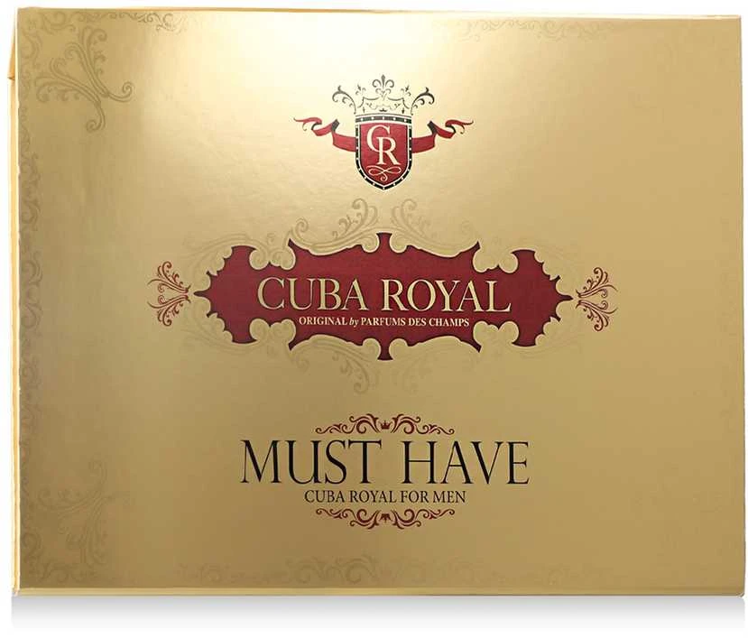Cuba Royal rinkinys vyrams (EDT, 100 ml + losjonas po skutimosi, 100 ml + dušo želė, 200 ml + dezodorantas, 200 ml + EDT, 35 ml)