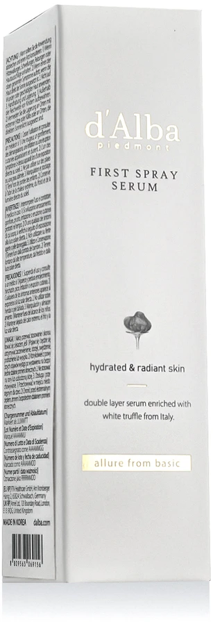 D'ALBA_White Truffle veido serumas purškimo pavidalu 50 ml