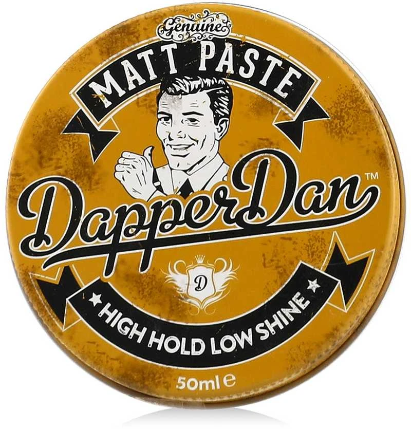 Dapper Dan Matt Paste Stiprios fiksacijos, matinė plaukų modeliavimo pasta, 50 ml