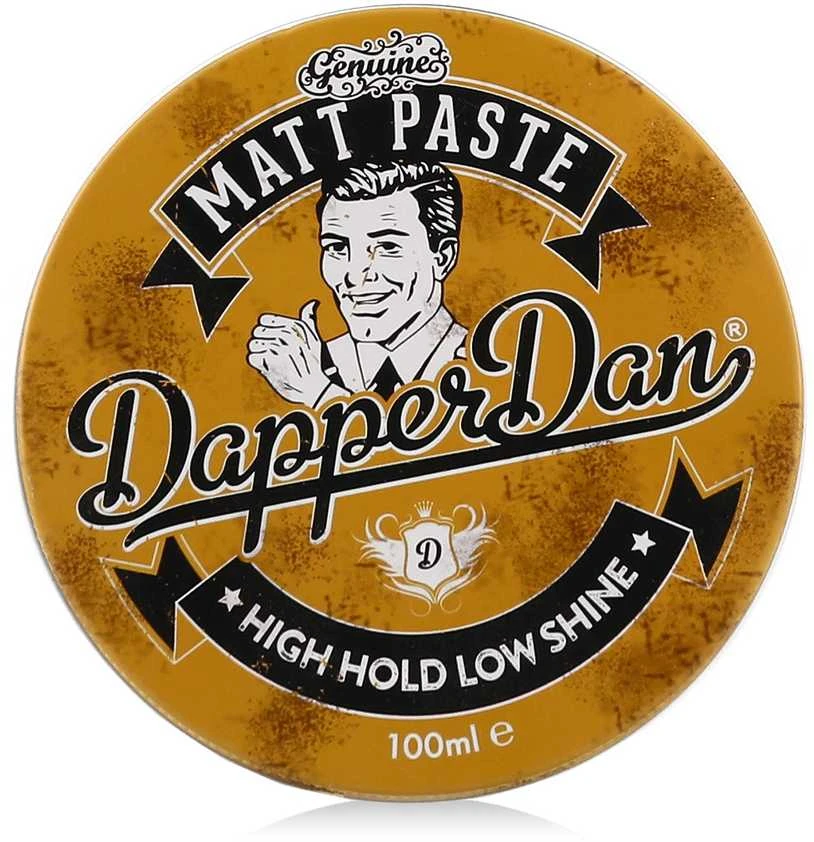 Dapper Dan Matt Paste stiprios fiksacijos, matinė plaukų modeliavimo pasta, 100 ml