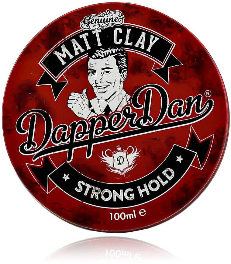 Dapper Dan Matt Clay stiprios fiksacijos, matinis plaukų modeliavimo molis, 100 ml