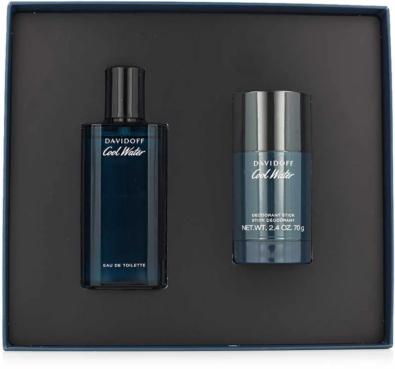 Set Davidoff: Cool Vanduo Eau De Toilette For Men, 75 ml + Cool Vanduo 24h Protection Dezodorantas Stick For Men, 75 g