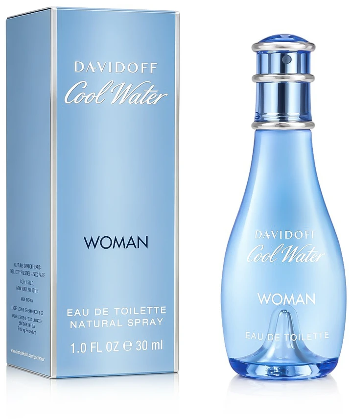 Davidoff Cool Water Woman EDT tualetinis vanduo moterims, 30 ml