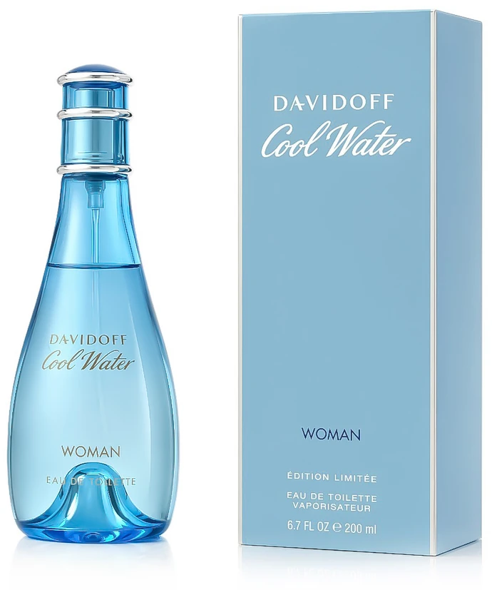 Davidoff Cool Water Woman EDT tualetinis vanduo moterims, 200 ml