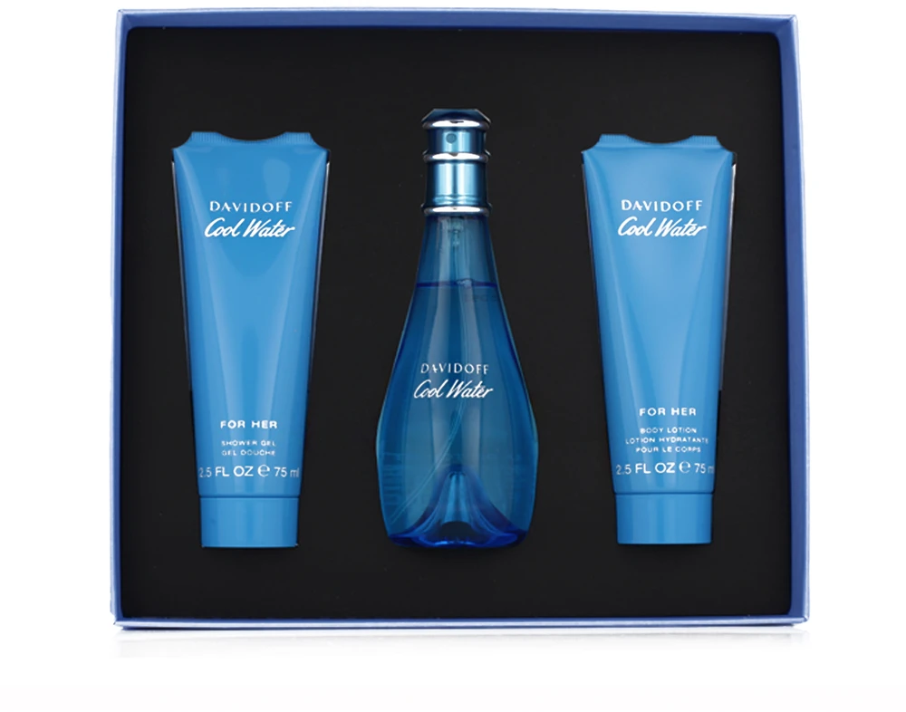 Davidoff Cool Vanduo for Women EDT 100 ml + SG 75 ml + BL 75 ml (woman)
