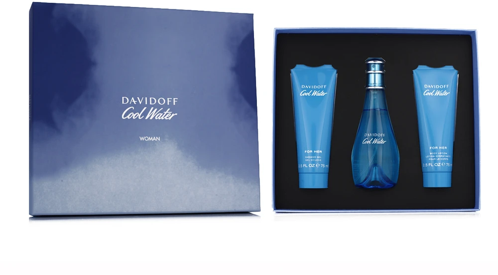 Davidoff Cool Vanduo for Women EDT 100 ml + SG 75 ml + BL 75 ml (woman)