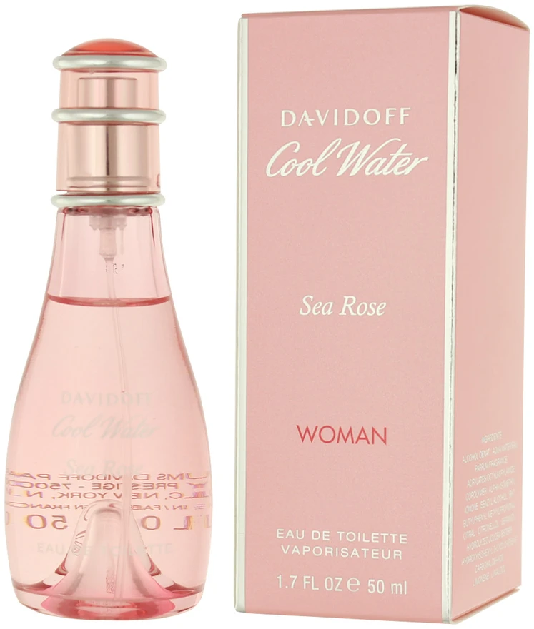 Davidoff Cool Vanduo Woman Sea Rose EDT tualetinis vanduo moterims, 50 ml