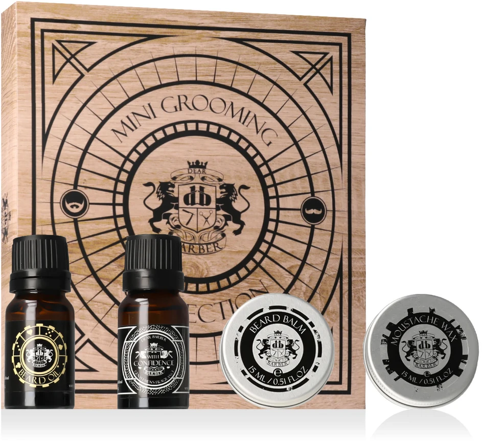 „Dear Barber“ mini plaukų priežiūros rinkinys, 2 vnt., 10 ml + 2 vnt., 15 ml