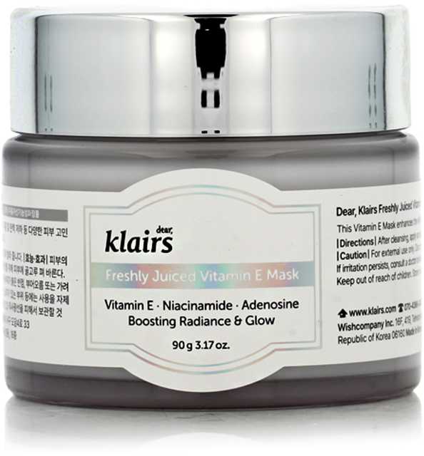 Klairs Freshly Juiced Vitamin e Mask maitinanti veido kaukė, 90 ml