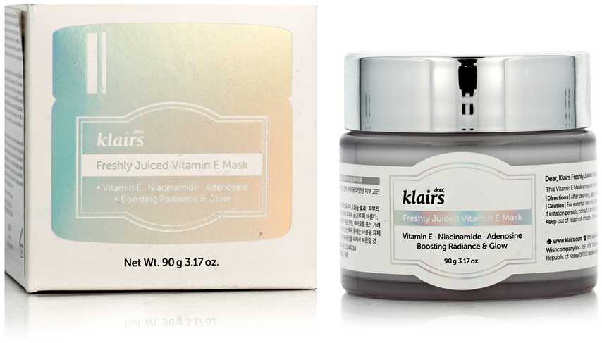 Klairs Freshly Juiced Vitamin e Mask maitinanti veido kaukė, 90 ml