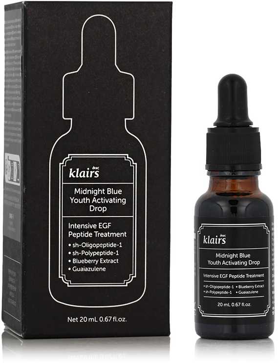 Dear Klairs Klairs Midnight Mėlyna Youth Activating Drop jauninantis serumas veidui, 20 ml