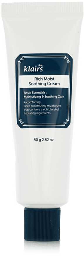 Klairs Rich Moist Shooting Kreminis raminantis ir drėkinantis veido kremas, 80 ml