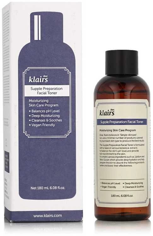 Klairs Supple Preaparation veido tonikas, 180 ml