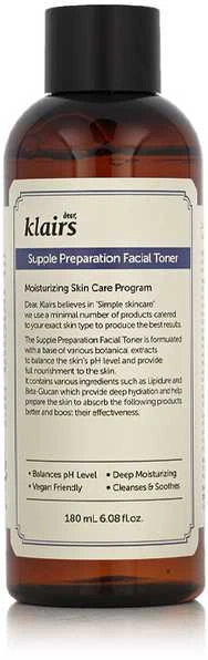 Klairs Supple Preaparation veido tonikas, 180 ml