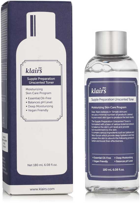 "Klairs Supple Preparation" tonikas be kvapo 180ml