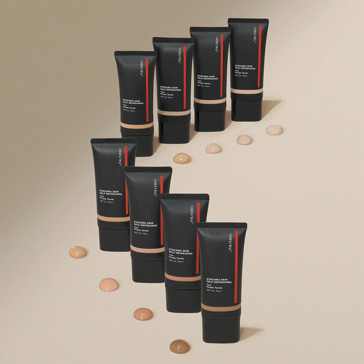 Makiažo pagrindas Shiseido Synchro Skin Self-Refreshing Tint, su SPF 20, 30 ml | spalva: 525 Deep Kuromoji aprašymas - Prekės nuotrauka