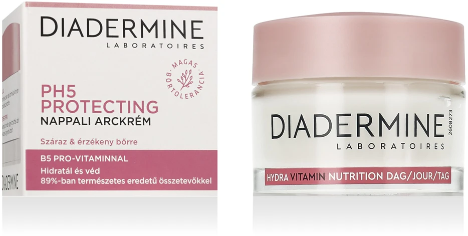 Diadermine pH5 Hydra Vitamin Day Kremas, 50 ml