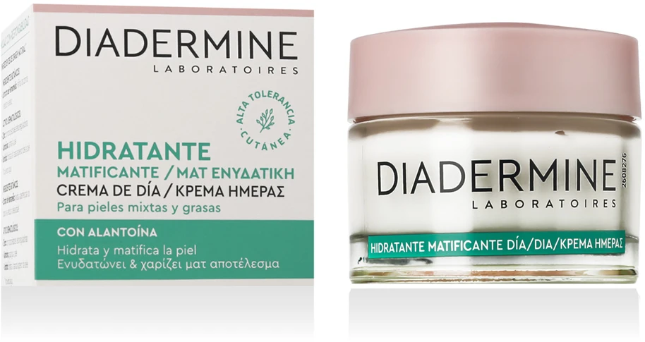 Diadermine pH7 drėkinamasis matinį efektą suteikiantis dieninis kremas, 50 ml