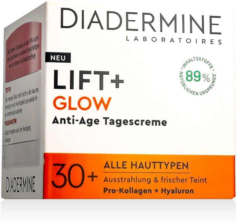 Diadermine Lift+ Glow Anti-Age Day Kremas Day Kremas