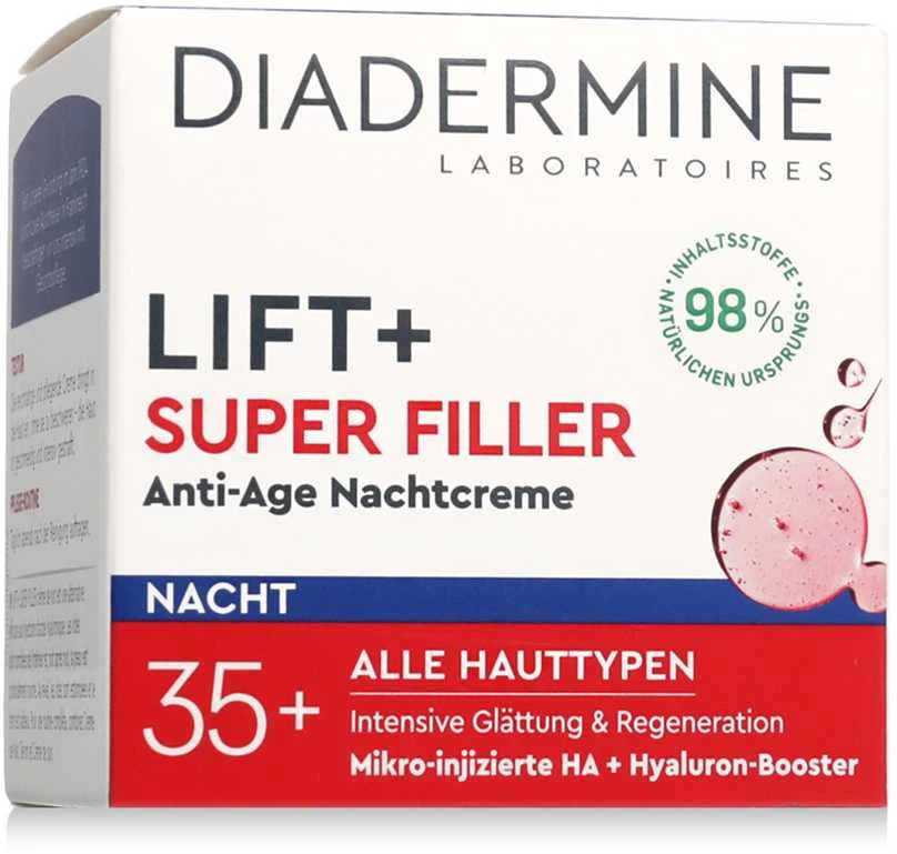 Diadermine Lift+ Super Filler Anti-Age Night Kreminis Night Skin Kreminis