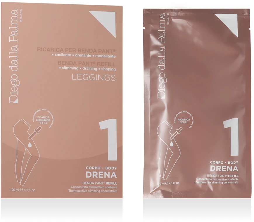 Diego Dalla Palma, Drena 1 Benda Pant, Slimming, Body Serum, For Legs, Day, 120, ml Refill