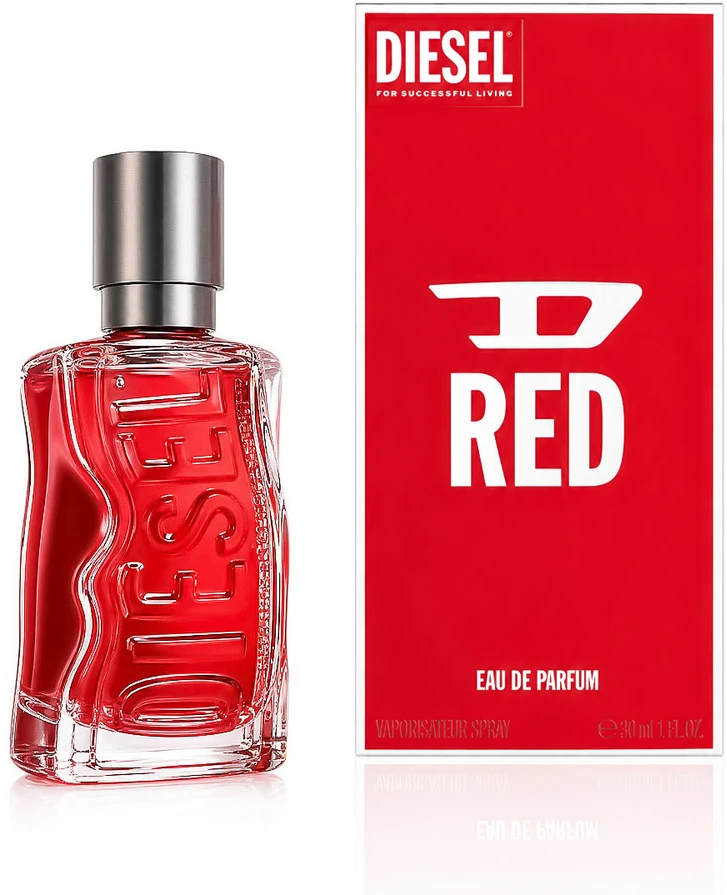 Diesel D Raudona EDP parfumuotas vanduo unisex, 30 ml