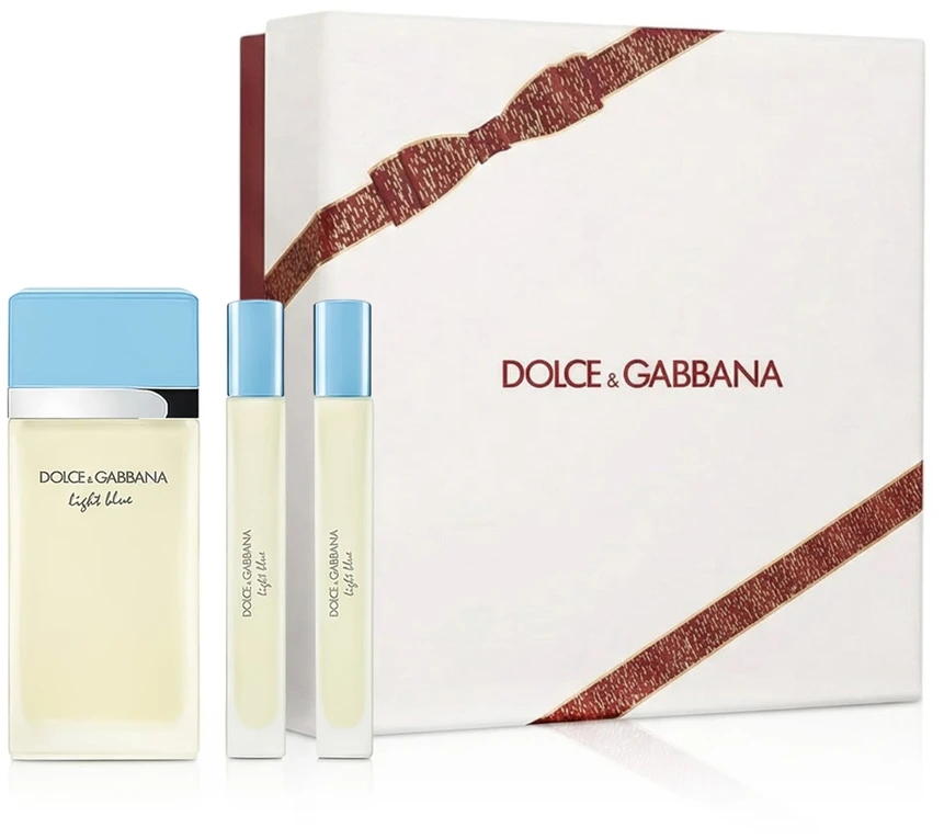 Dolce&Gabbana rinkinys Dolce & Gabbana: „Light Mėlyna“ tualetinis vanduo moterims, 50 ml + „Light Mėlyna“ tualetinis vanduo moterims, 2 vnt., 10 ml