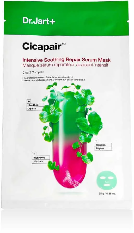 Dr. Jart+ Cicapair Intensive Soothing Repair Serum Mask veido kaukė, 25 g